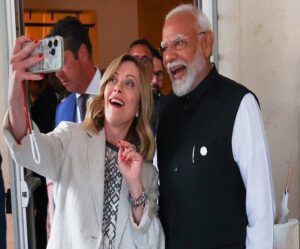 PM Modi with Giorgia Meloni