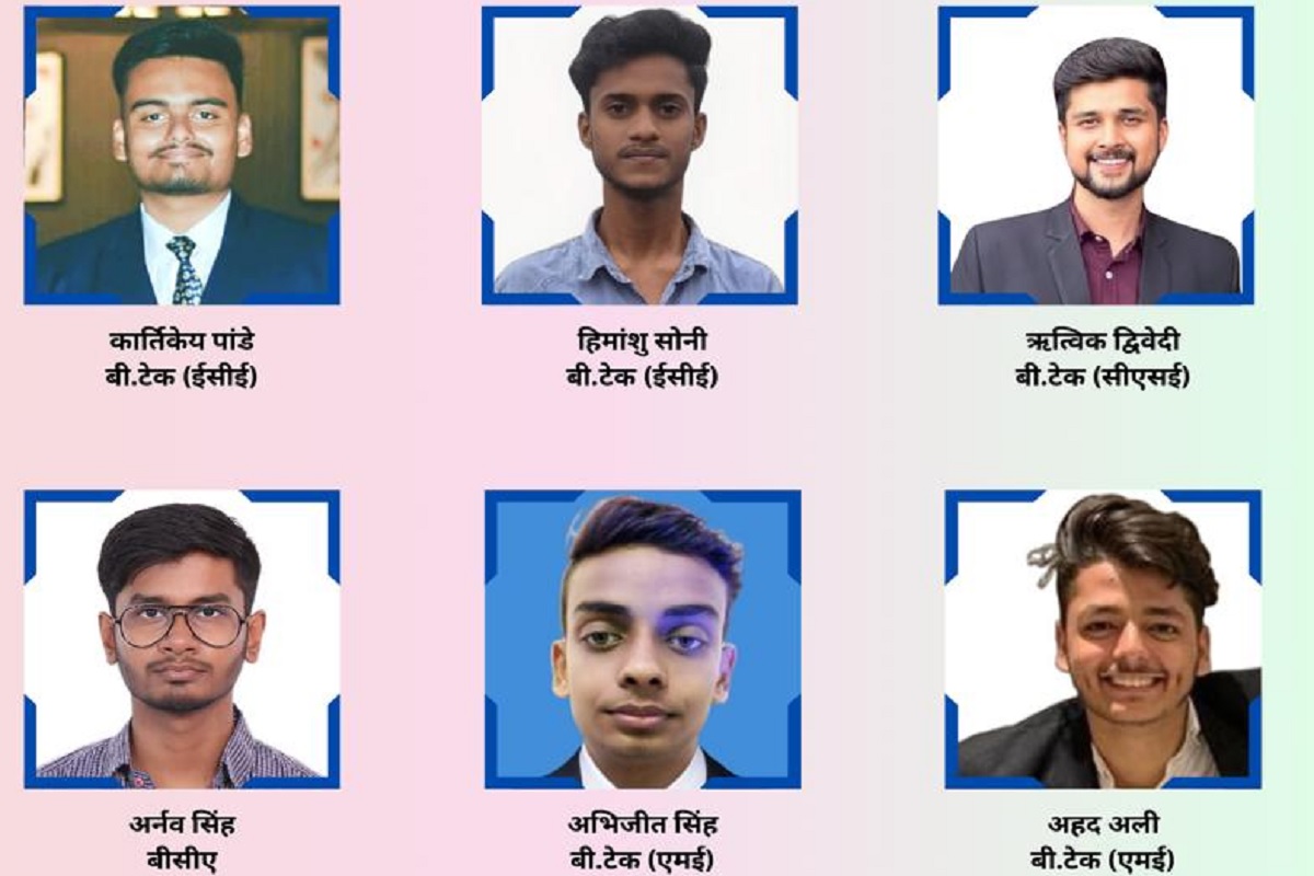 Lucknow University 6 students selected in reputed companies