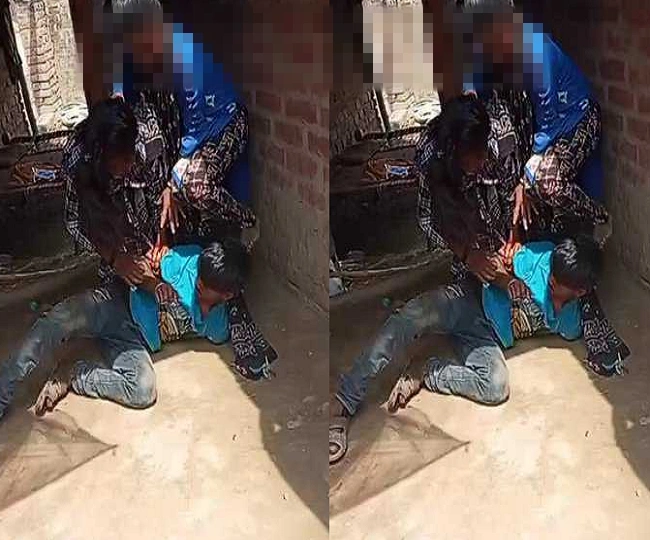 Girls beat up young man