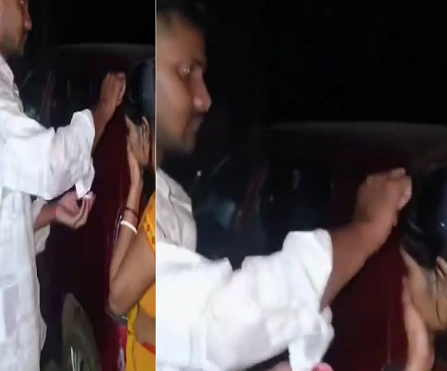 Wife caught red handed with lover husband washed away sindoor