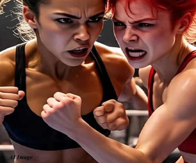 women fight