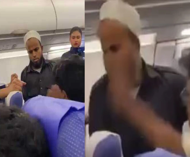 man slapped Muslim passenger in flight