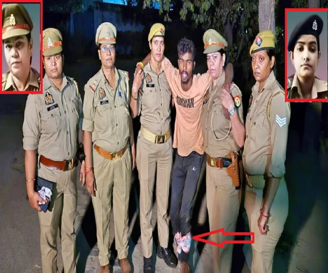 Ghaziabad female police team conducted an encounter