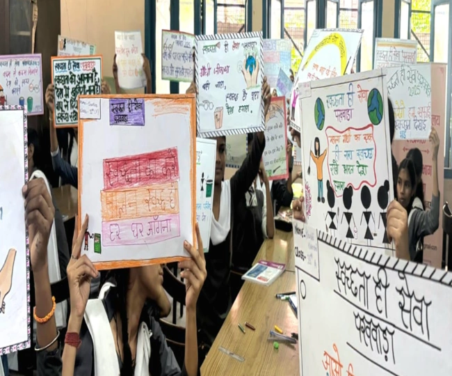 Girl students understood importance of cleanliness