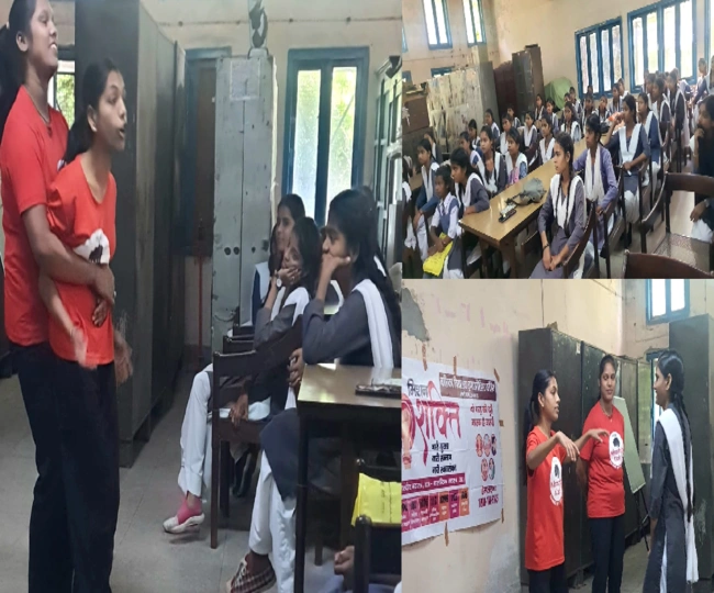 Self defense training given to girl students