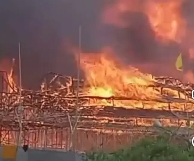 Rajghat Mahayagna massive fire broke out