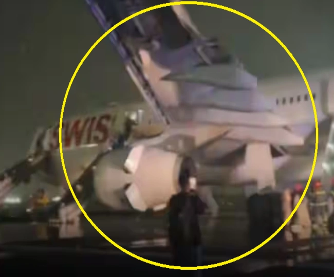 Delhi airport major accident averted when Swiss Air plane carrying 232 passengers