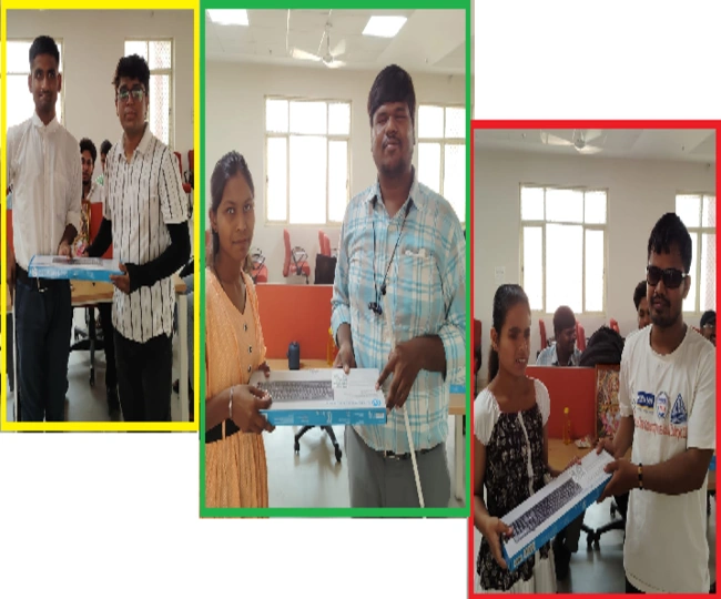 Keyboard distribution in Dr. Shakuntala Mishra National Rehabilitation University