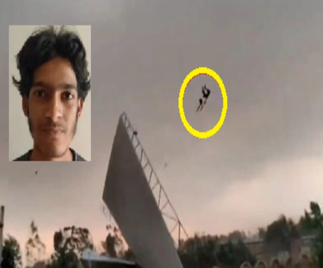 violent storm wreaked havoc carrying away boy shocking