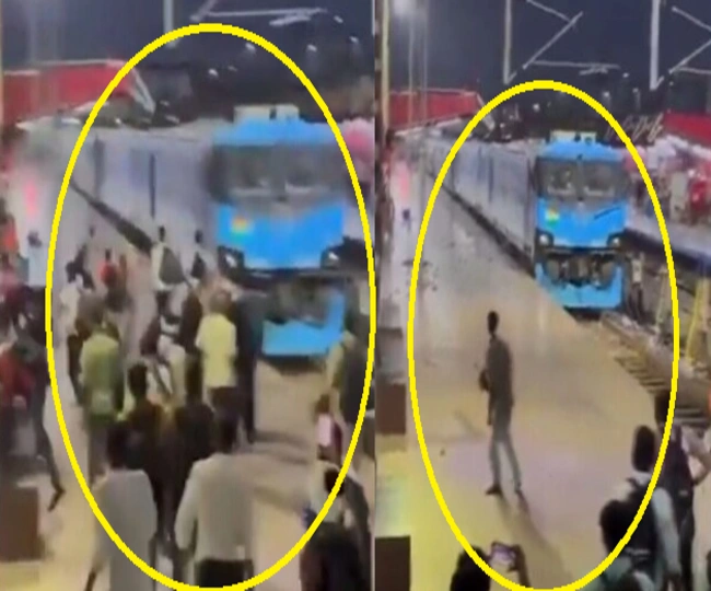 countrys first hydrogen train was attacked Heavy stone pelting