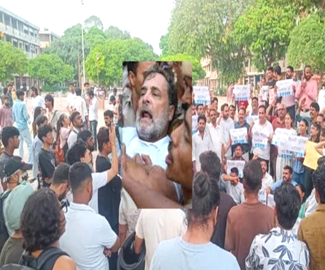 delhi Jantar Mantar lathicharge Rahul Gandhi Protest