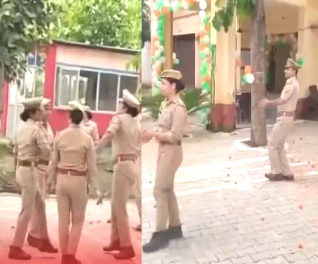 police viral dance video