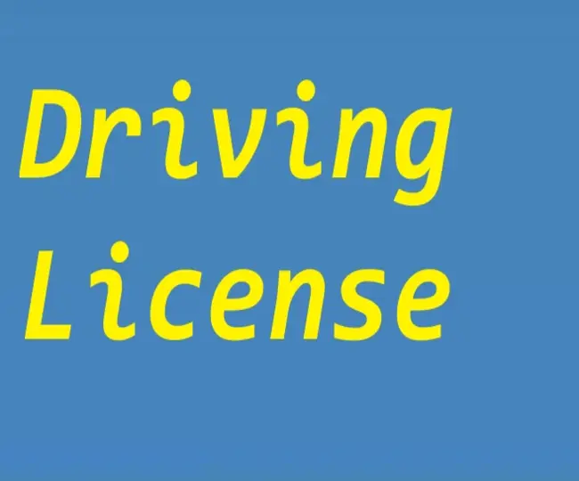 driving license